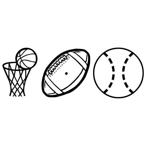🏀🏈⚾ Emoji Domain black and white Symbola rendering